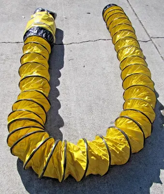 General 8" Diameter FD825 Portable Yellow Flexible Ducting Duct 22' Long