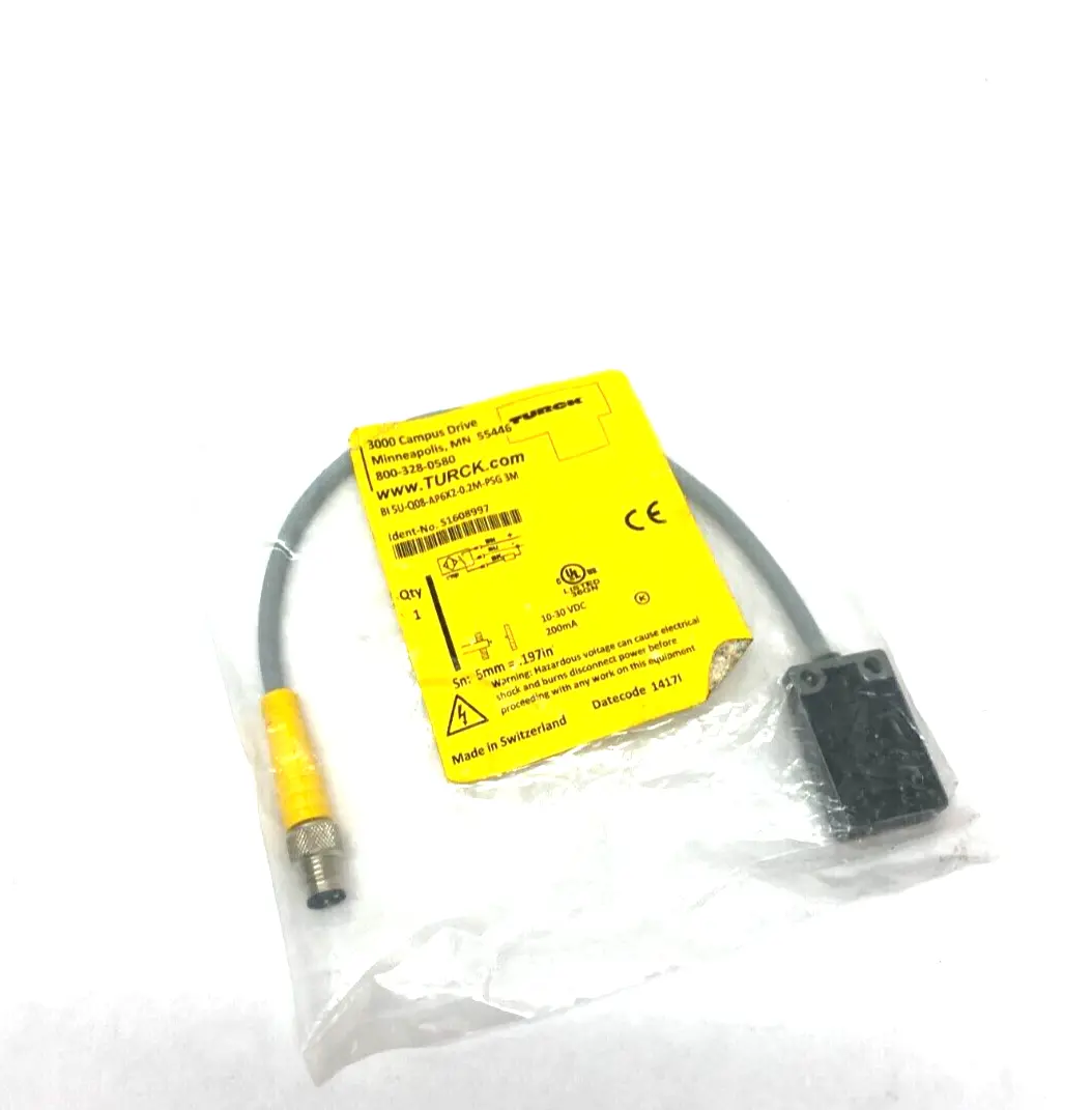 BI5U-Q08-AP6X2-0.2M-PSG 3M | Turck  Inductive Proximity Switch Sensor S1608997 - New – Open Box