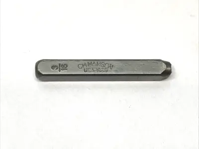 USED CH HANSON LETTER STEEL STAMP SET A-Z 3/16" HAND GROUND LETTERS SET OF 26