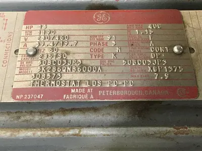 USED GENERAL ELECTRIC 5K286QNB6000A