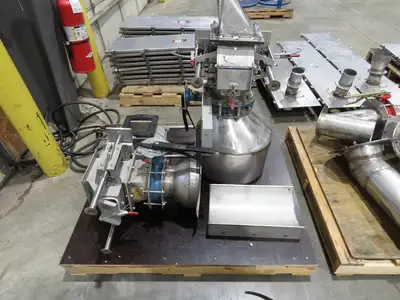 BW Sinclair 10" Screw Conveyor Food Grade Dry Bulk Feeder 3PH Belt Drive 128'