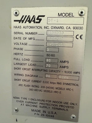 USED 2013 Haas DT-1 w/Midaco Pallet Changer & HRT Rotary Tbls