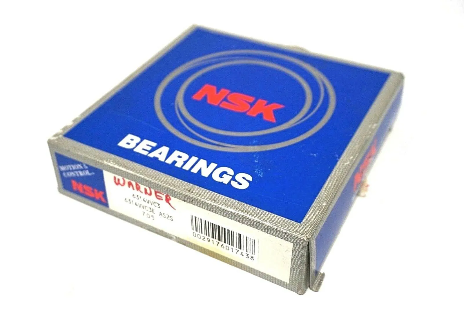 NEW NSK 6314VVC3 DEEP GROOVE SINGLE ROW BALL BEARING