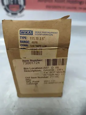 New | in-Stock WIKA 4253175 Universal Pressure Meters Ohio US | Surplus Asset Holdings #1239439