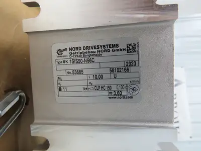 Nord SK80L/4 CUS 56CBRE20FHLRGIR Gearmotor 1Hp 230/460V 10:1 Ratio SK1SIS50-N56C