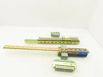 Terminal Block DIN Rail Connectors 20-2AWG Lot of 75