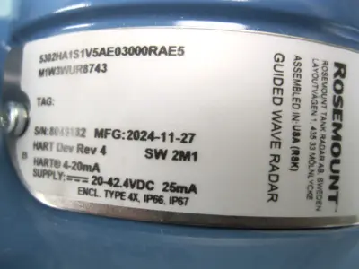 New | in-Stock Rosemount 5302 HA1S1V5AE03000RAE5M1W3WUR8743 Sensors New Hampshire US | Bitter End Trading #1466032