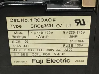USED FUJI ELECTRIC SRCA3631-0/UL