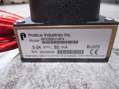 Proteus Industries 96008BN14P4 Flow Meter Used