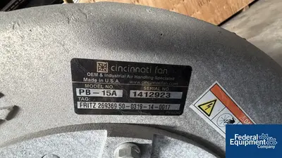 Used Camfil Witte 12" X 36" S/S Vibratory Fluid Bed Cooler Dust Collectors Ohio US | Federal Equipment Company #336847