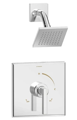Symmons 3601-SH4-1.5-TRM Duro Wall Mount Shower System, Polished Chrome [New]