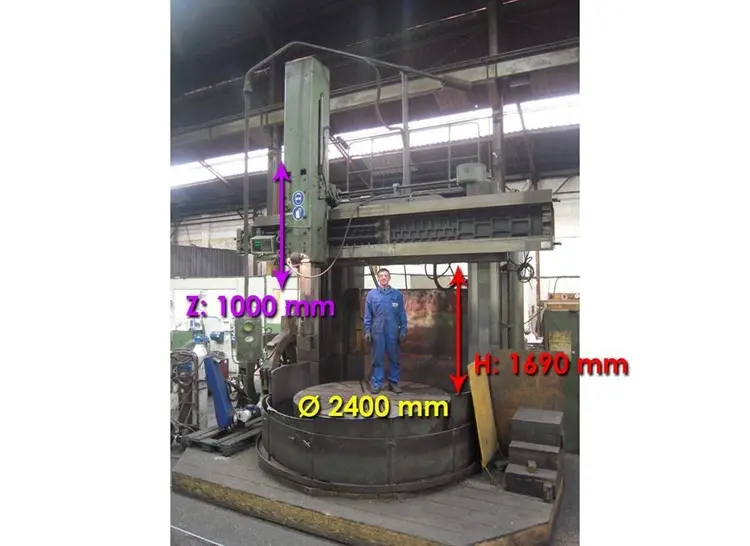 Used RAFAMET KCF 200 Ø 2400 X H 1690 MM Vertical Boring Mills (incld VTL) BE | Apt International N.V #361782