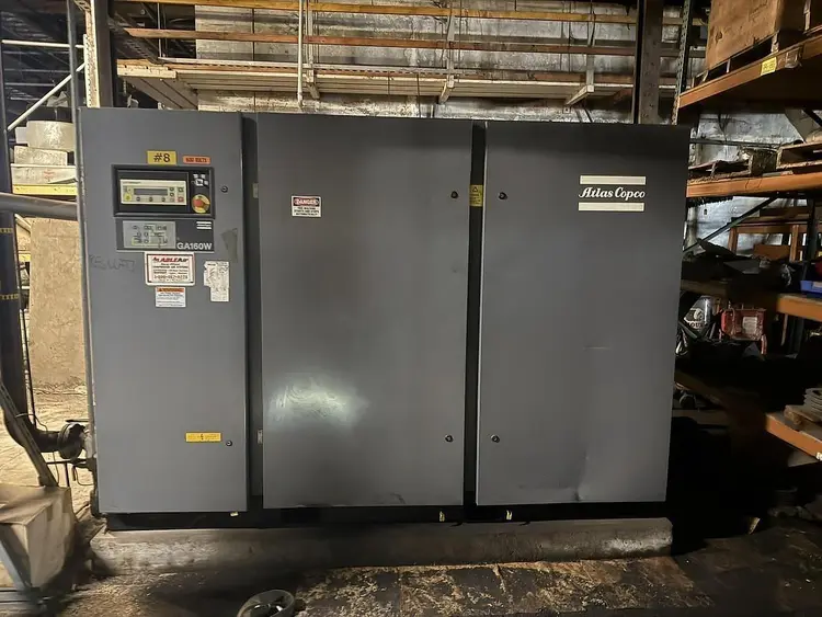 Used ATLAS COPCO GA160W Rotary Screw & Sliding Vane Air Compressors Pennsylvania US | Global Equipment International, LLC #721262