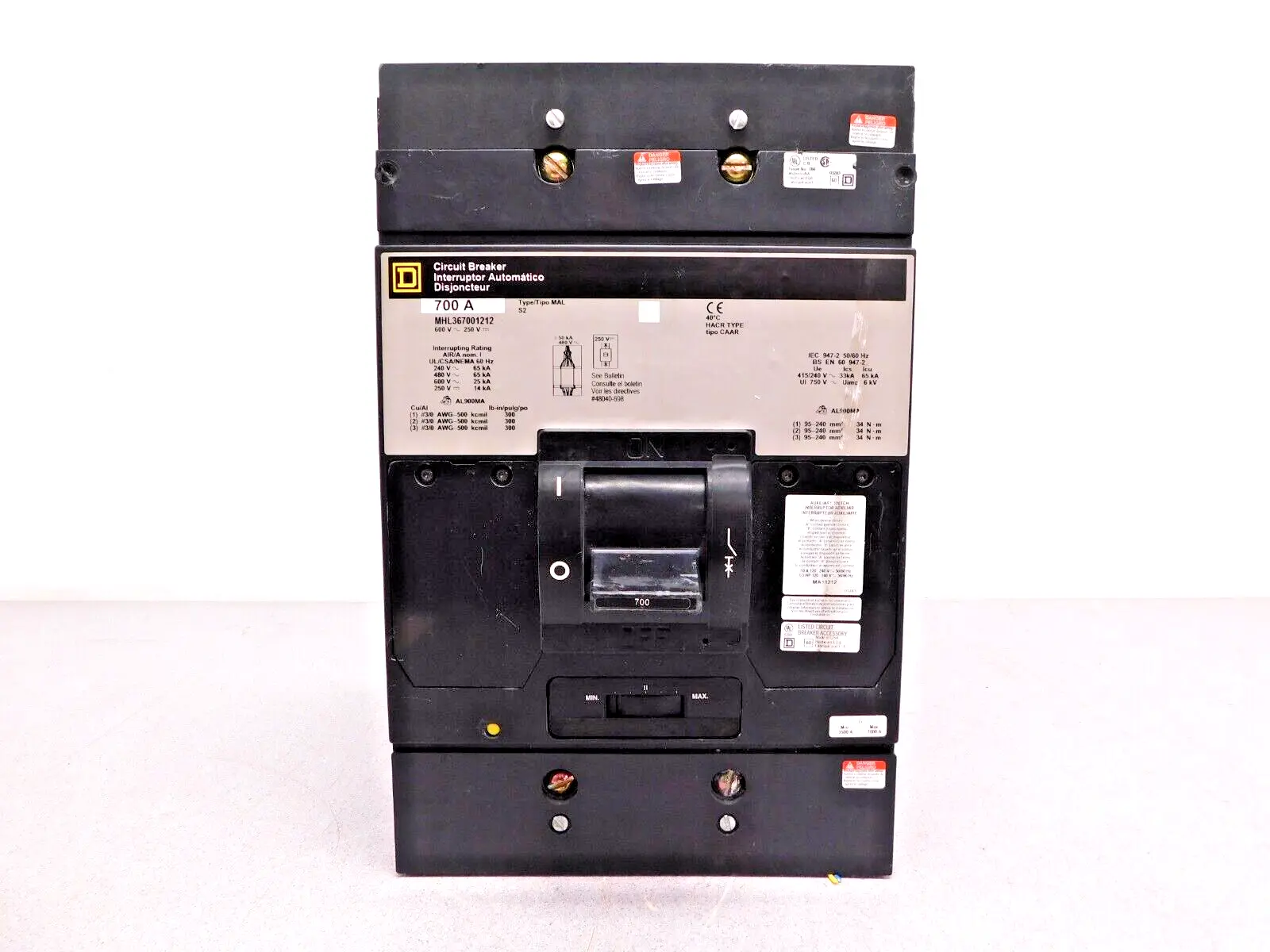 Used Square D MHL367001212 Circuit Breakers Ohio US | Equipment Recovery Corp. #1331068