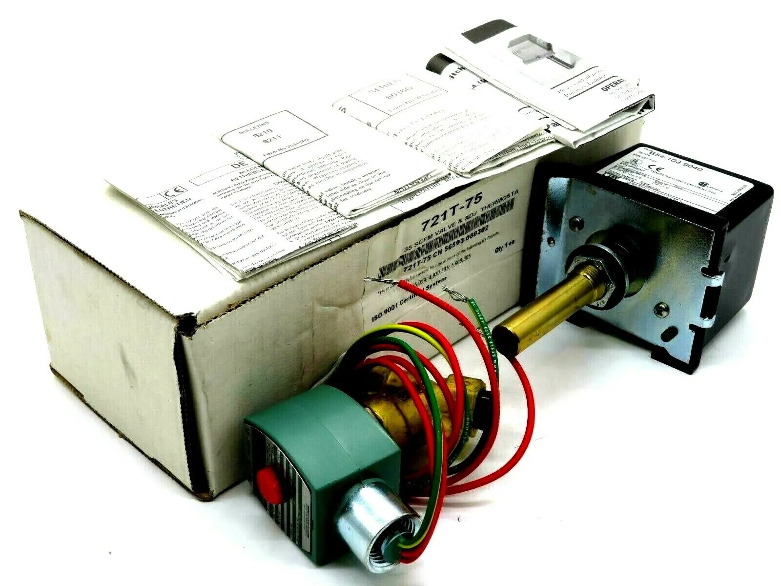 NEW VORTEC 721T-75 VALVE AND ADJUSTABLE THERMOSTAT 721T75