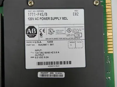 ALLEN BRADLEY 1771-P4S SERIES B 120V AC POWER SUPPLY MODULE LOT OF 2 STOCK 687