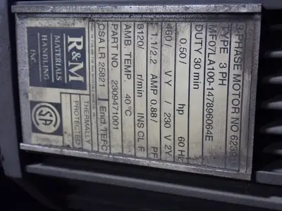 USED R & M MATERIALS HANDLING INC. SC 518