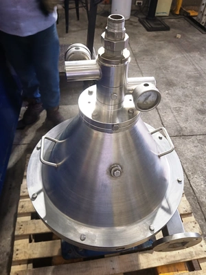 Macfuge 325 CHPT 3SK-P self-cleaning biodiesel purifier, 316SS.