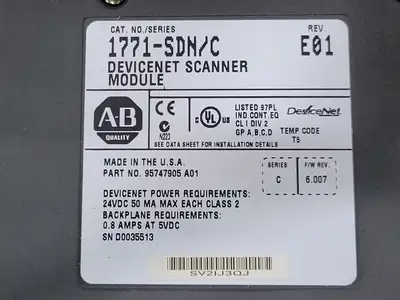 NEW ALLEN-BRADLEY 1771-SDN/C
