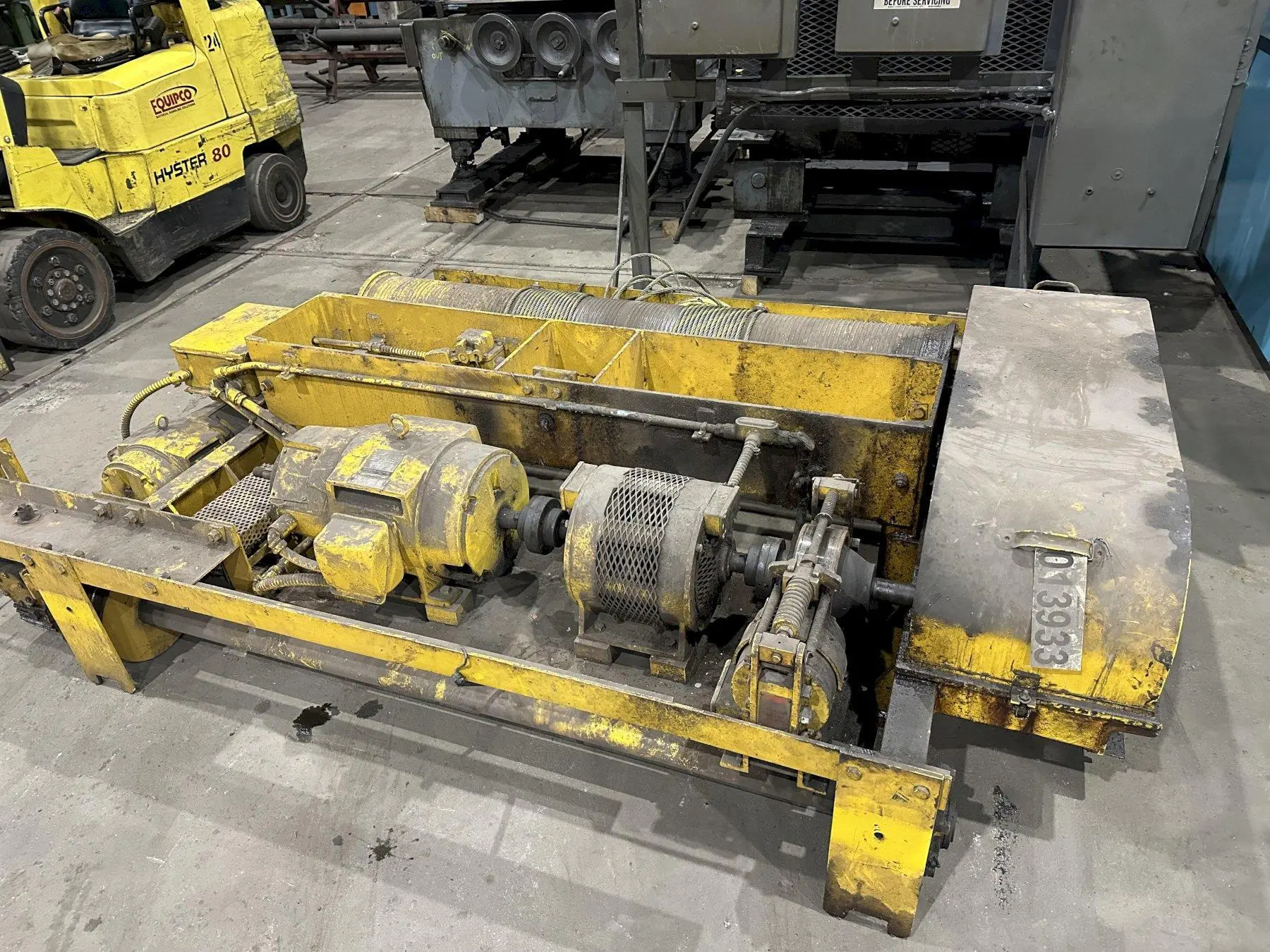 5 TON CONCO HEAVY DUTY OVERHEAD CRANE HOIST: STOCK #20381