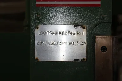 Machine Technologies 100 Ton Hydraulic Down Acting