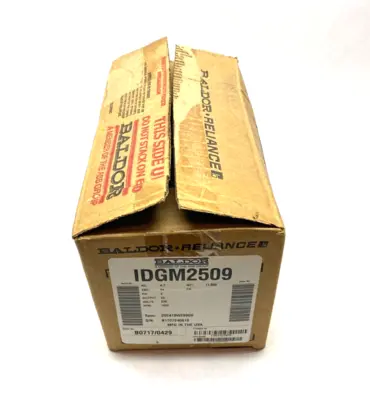 NEW BALDOR RELIANCE RIGHT ANGLE GEARMOTOR, 0.38HP, 3-PH, 75:1 RATIO