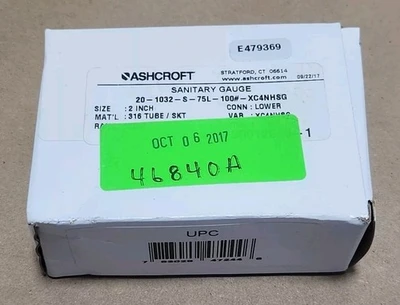 NEW Ashcroft 20-1032-S-75L-100#