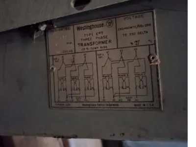 30 kVA Westinghouse 3-Phase Transformer