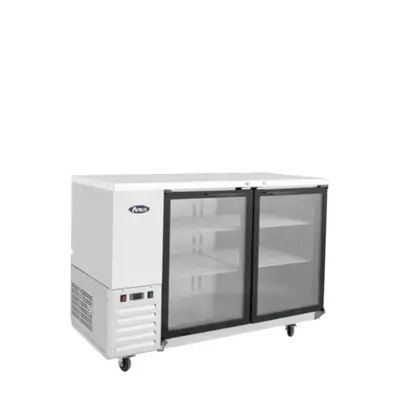 New | in-Stock Atosa New Atosa SBB59GGRAUS1 59" Back Bar Cooler w/ Glass Door Shallow Depth Stainless Steel Bottle Coolers Illinois US | Falcon Restaurant Supply #1378020