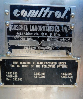 USED URSCHEL COMITROL 1500