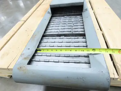 Hennig 8' 6" Chip Conveyor 16"W x 64" Infeed 19"H Discharge 230/460V 3PH