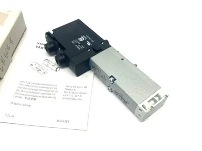 USED FESTO SOLENOID VALVE, 5/3, EXHAUSTED