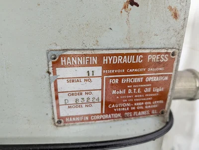 Hannifin Hyd Press