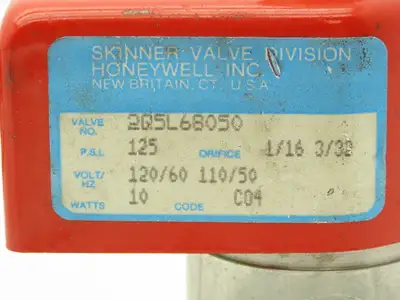 Honeywell Skinner 2Q5L68050 Solenoid Valve 3-Way NC 120V 125 PSI 1/4" NPT