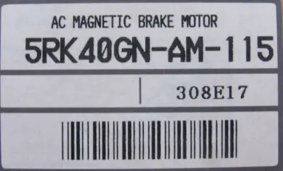 NEW ORIENTAL 5RK40GN-AM-115 AC MAGNETIC BRAKE MOTOR 115V 5RK40GNAM115