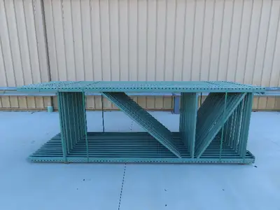 Teardrop Pallet Racking Upright Leg 12' x 4' 23,900 LB 144" x 48" 3"x3" Column