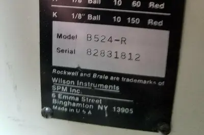 USED WILSON ROCKWELL B-524-R
