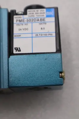 MAC  6211C-000-PM-502DA W/ PME-502DABE SOLENOID VALVE 6200 SERIES NEW IN BOX