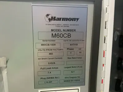 Used 2019 HARMONY ENTERPRISES, INC M60CB Balers Ohio US | HGR 24 #1506955