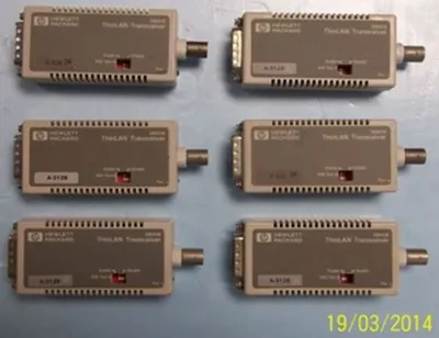 QTY. 6. HEWLETT PACKARD 28641B THIN LAN TRANSCEIVE...