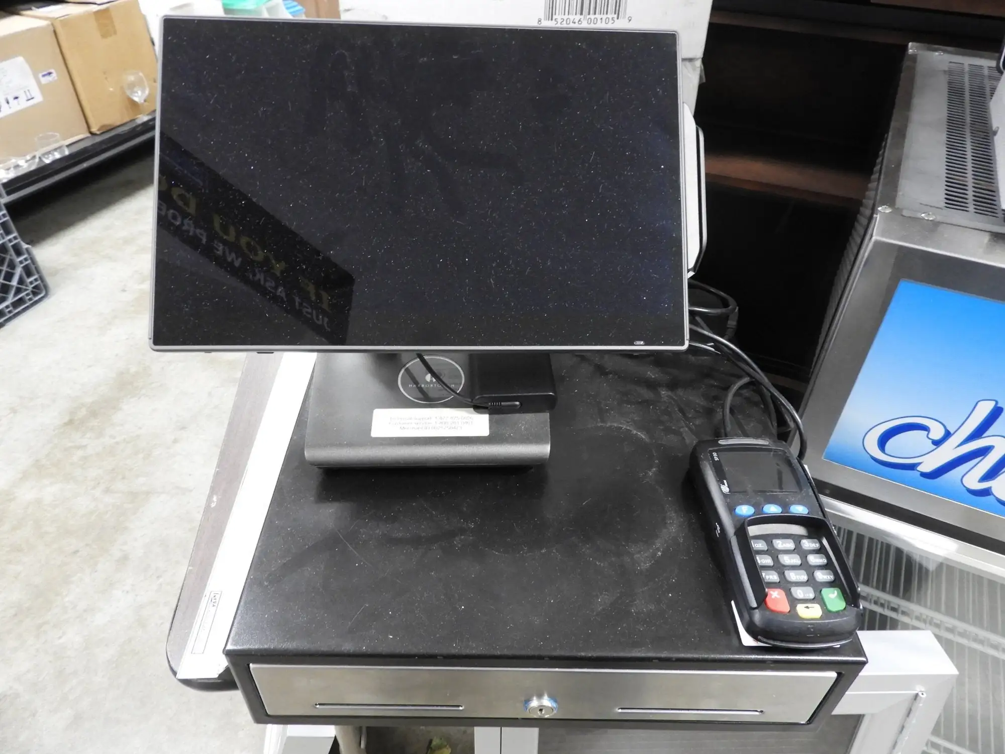 Used Falcon Restaurant Supply Used Complete POS Retail System Cash Register Card Reader Monitor Cash Drawer Retail Store Fixtures Illinois US | Falcon Restaurant Supply #1376552