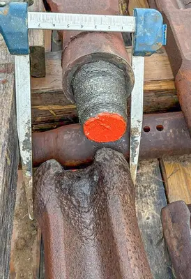 Used AFTERMARKET 7-3/4" X 30" CABLE TOOL CHISEL BIT Drills Pennsylvania US | East West Machinery & Drilling #1417983