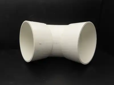 Charlotte PVC 00300 1800 8" DWV 90 Deg Elbow 1/4 Hub x Hub Schedule 40 NSF White