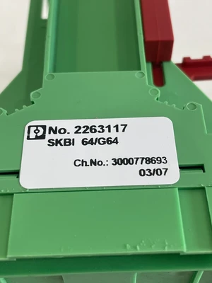 NEW PHOENIX CONTACT SKBI 64/G64 TERMINAL BLOCK 22 63 11 7 SKBI64G64