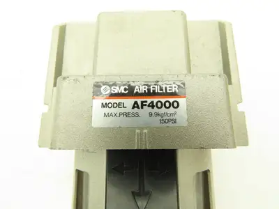 SMC AF4000-06-XJ Pneumatic Air Filter 1.0MPa 145PSI Max 3/4" NPT Lot of 2