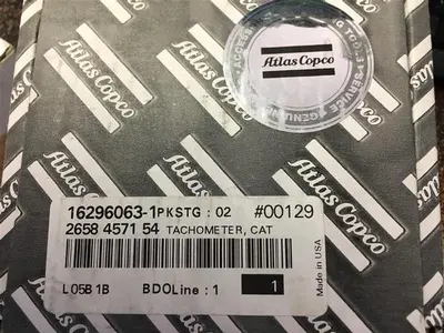 New | in-Stock ATLAS COPCO TACHOMETER CAT - 24 VOLT - 58457154 Compressor Parts & Components Pennsylvania US | East West Machinery & Drilling #1417090