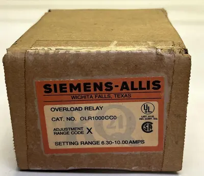 New | in-Stock SIEMENS OLR1000CC0 Miscellaneous Equipment (Electrical & Power) Ohio US | Surplus Asset Holdings #1243559