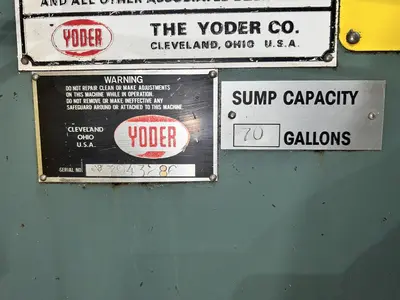 6 STAND X 8" X 1.5" YODER MODEL M1-1/2 ROLLFORMER, 16 STAND BASE: YOBRO #24215