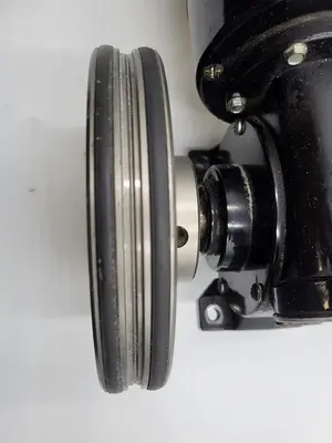 Used BALDOR ELECTRIC COMP. BALDOR 1/8 HP MODEL GP7400 FRAME 74-JK-0 & 6" DIAMETER PULLY 5 MM BELT Belts | ND Industrial Surplus #1215758