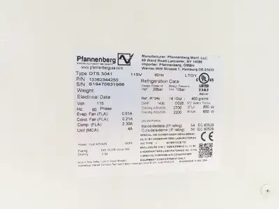 Used PFANNENBERG _UNKNOWN_ HVAC Parts and Equipment Indiana US | Arrow Industrial #1408528